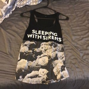 Sleeping with Sirens (band tee) tank top